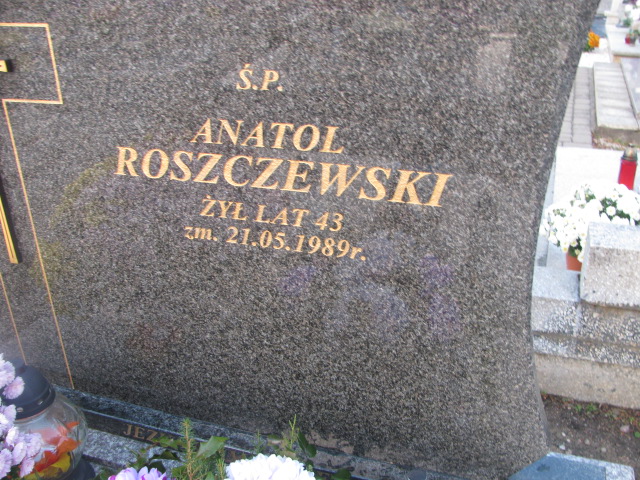 Anatol ROSZCZEWSKI 1946 Ełk - Grobonet - Wyszukiwarka osób pochowanych