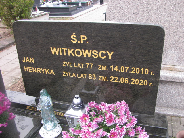 Henryka WITKOWSKA 1937 Ełk - Grobonet - Wyszukiwarka osób pochowanych