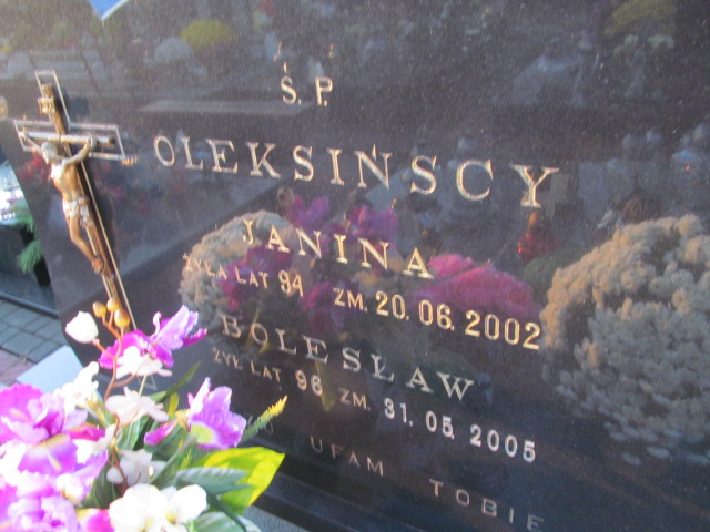 Janina OLEKSIŃSKA 1937 Ełk - Grobonet - Wyszukiwarka osób pochowanych