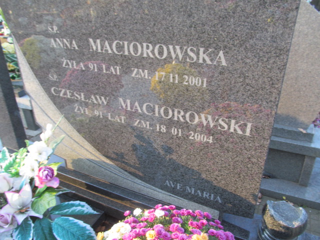 Anna MACIOROWSKA Ełk - Grobonet - Wyszukiwarka osób pochowanych