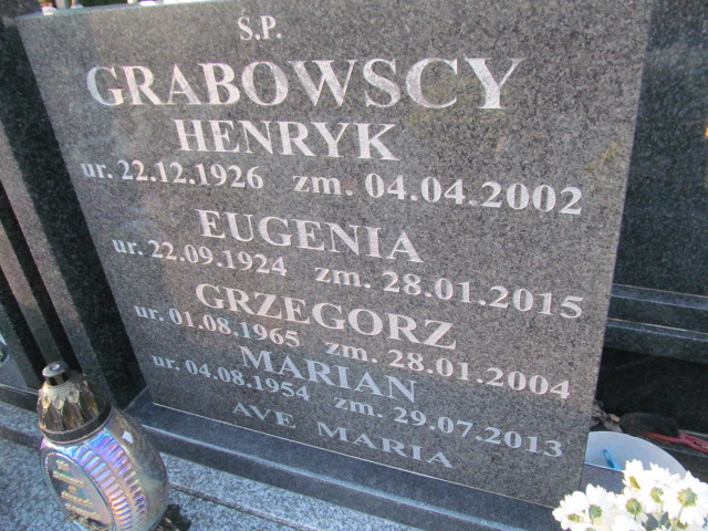 Henryk GRABOWSKI 1926 Ełk - Grobonet - Wyszukiwarka osób pochowanych