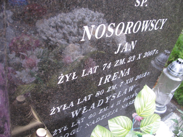 Irena NOSOROWSKA 1932 Ełk - Grobonet - Wyszukiwarka osób pochowanych