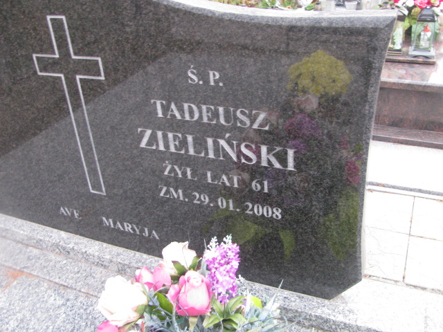 Tadeusz ZIELIŃSKI 1947 Ełk - Grobonet - Wyszukiwarka osób pochowanych