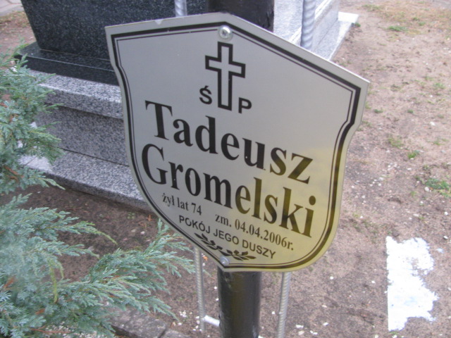 Tadeusz GROMELSKI 1932 Ełk - Grobonet - Wyszukiwarka osób pochowanych