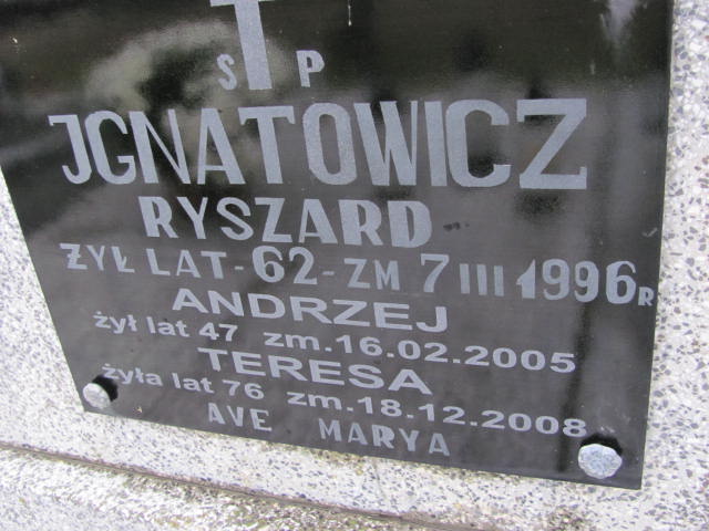 Teresa IGNATOWICZ 1932 Ełk - Grobonet - Wyszukiwarka osób pochowanych