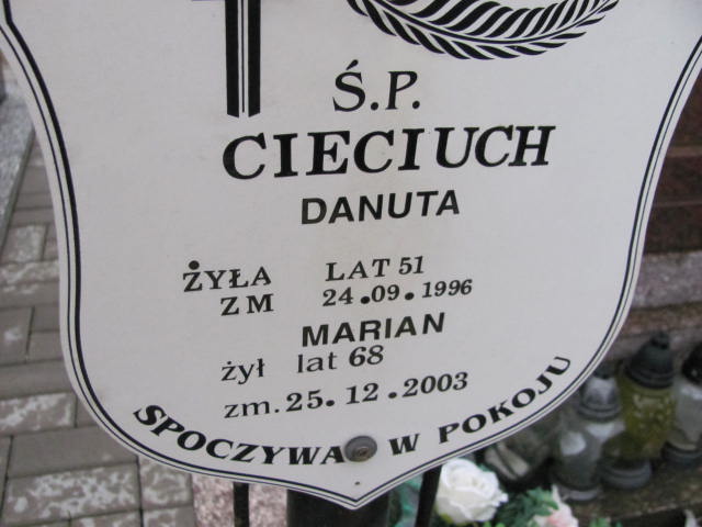 Marian CIECIUCH Ełk - Grobonet - Wyszukiwarka osób pochowanych