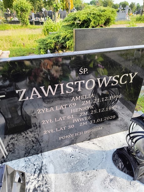 Henryk ZAWISTOWSKI 1936 Ełk - Grobonet - Wyszukiwarka osób pochowanych