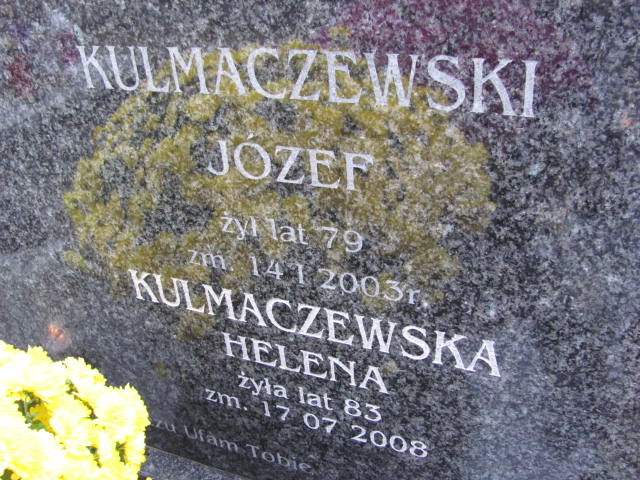 Helena KULMACZEWSKA 1925 Ełk - Grobonet - Wyszukiwarka osób pochowanych