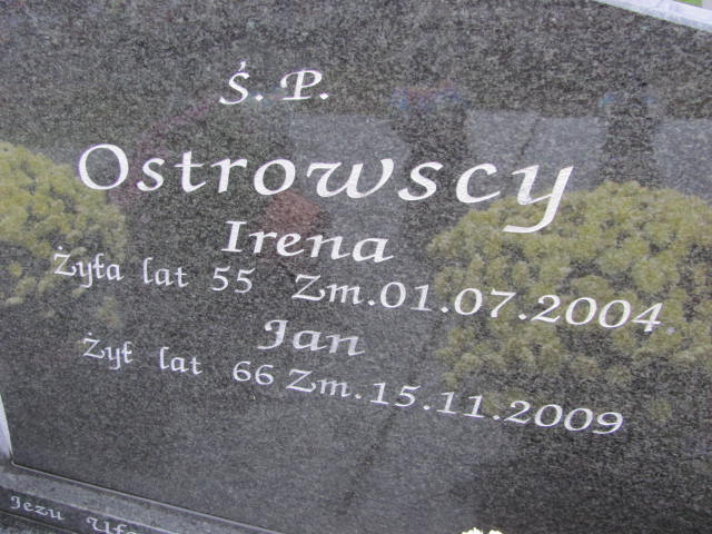 Irena OSTROWSKA 1949 Ełk - Grobonet - Wyszukiwarka osób pochowanych