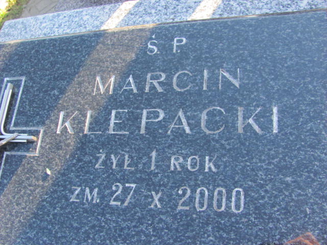 Marcin KLEPACKI 1999 Ełk - Grobonet - Wyszukiwarka osób pochowanych