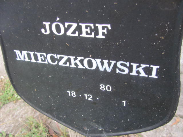 Józef MIECZKOWSKI 1921 Ełk - Grobonet - Wyszukiwarka osób pochowanych