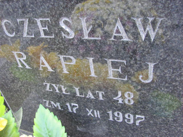 Czesław RAPIEJ 1949 Ełk - Grobonet - Wyszukiwarka osób pochowanych