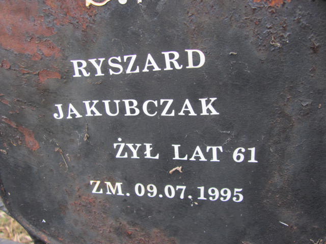 Ryszard JAKUBCZAK 1934 Ełk - Grobonet - Wyszukiwarka osób pochowanych