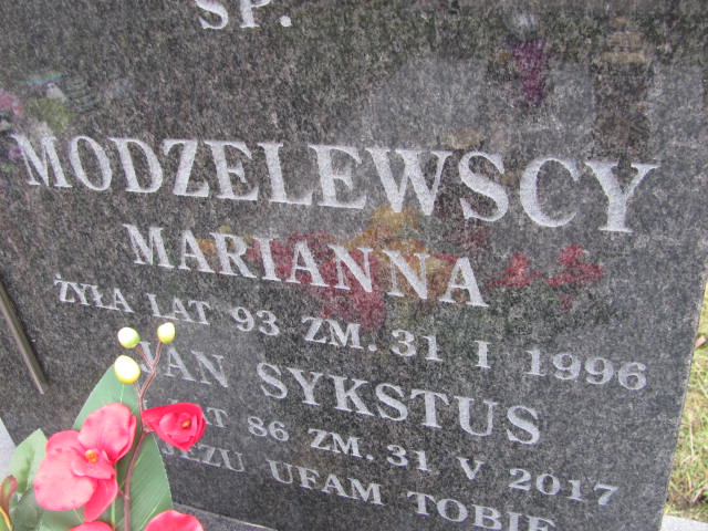 Marianna MODZELEWSKA 1903 Ełk - Grobonet - Wyszukiwarka osób pochowanych