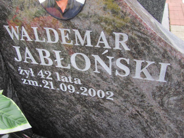 Krzysztof Jabłoński 1982 Ełk - Grobonet - Wyszukiwarka osób pochowanych