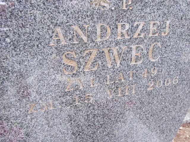 Andrzej SZWEC 1957 Ełk - Grobonet - Wyszukiwarka osób pochowanych