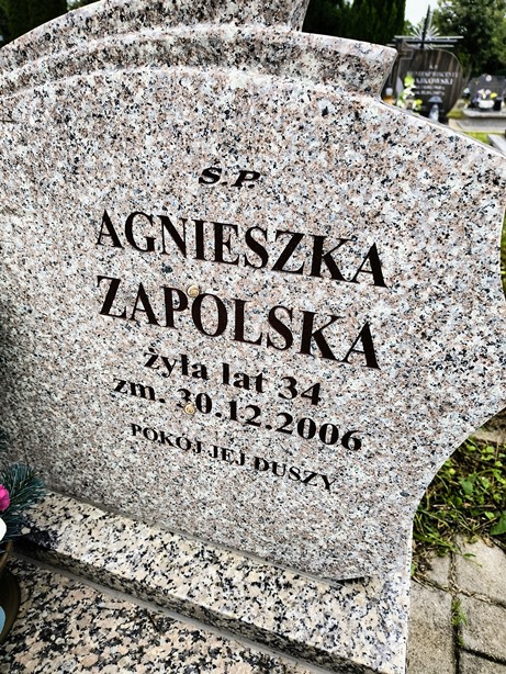 Agnieszka ZAPOLSKA 1972 Ełk - Grobonet - Wyszukiwarka osób pochowanych