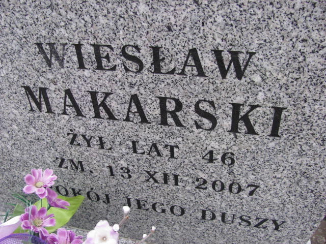 Bogdan MAKARSKI 1959 Ełk - Grobonet - Wyszukiwarka osób pochowanych