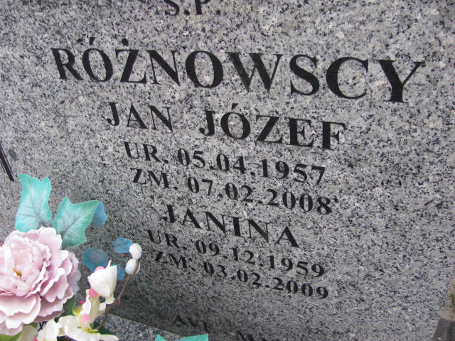 Jan RÓŻNOWSKI 1957 Ełk - Grobonet - Wyszukiwarka osób pochowanych