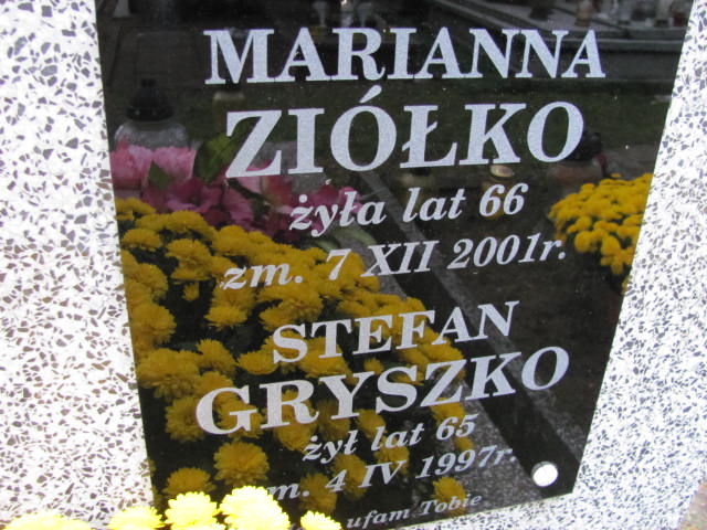 Marianna ZIÓŁKO 1935 Ełk - Grobonet - Wyszukiwarka osób pochowanych