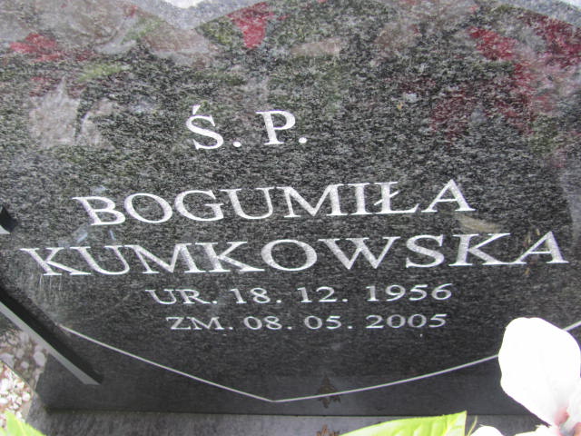 Bogumiła KUMKOWSKA 1956 Ełk - Grobonet - Wyszukiwarka osób pochowanych