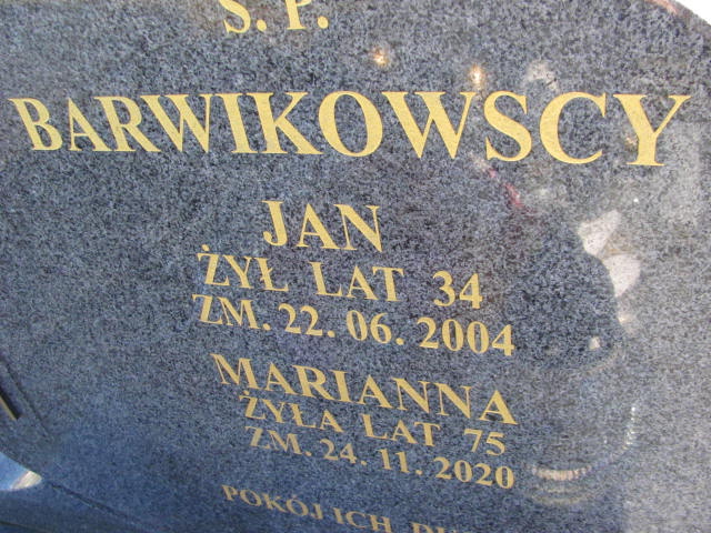 Marianna BARWIKOWSKA 1945 Ełk - Grobonet - Wyszukiwarka osób pochowanych