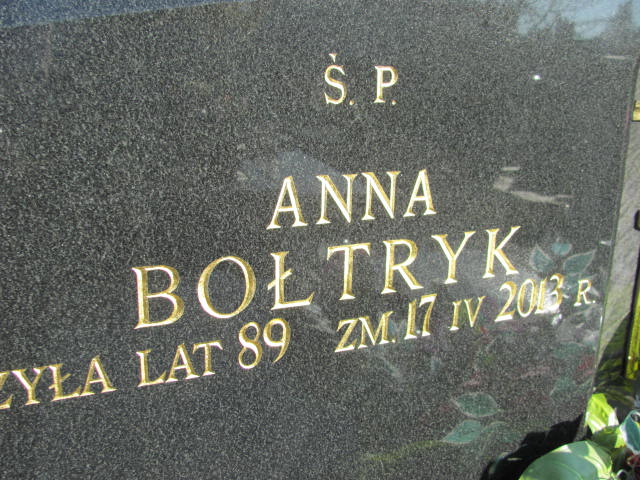 Anna BOŁTRYK 1924 Ełk - Grobonet - Wyszukiwarka osób pochowanych