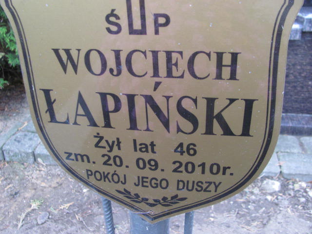 Wojciech ŁAPIŃSKI 1964 Ełk - Grobonet - Wyszukiwarka osób pochowanych