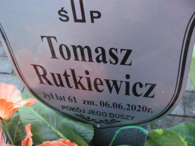 Tomasz RUTKIEWICZ 1959 Ełk - Grobonet - Wyszukiwarka osób pochowanych