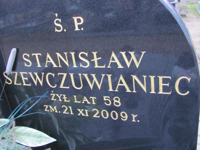 Stanisław SZEWCZUWIANIEC 1951 Ełk - Grobonet - Wyszukiwarka osób pochowanych