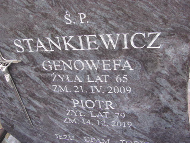 Piotr STANKIEWICZ 1940 Ełk - Grobonet - Wyszukiwarka osób pochowanych