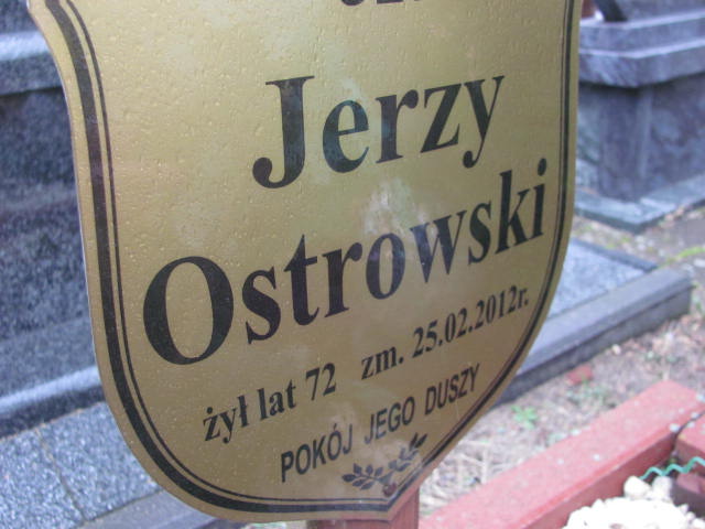 Jerzy OSTROWSKI 1940 Ełk - Grobonet - Wyszukiwarka osób pochowanych