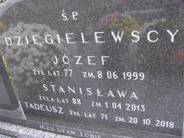 Stanisława DZIĘGIELEWSKA 1925 Ełk - Grobonet - Wyszukiwarka osób pochowanych