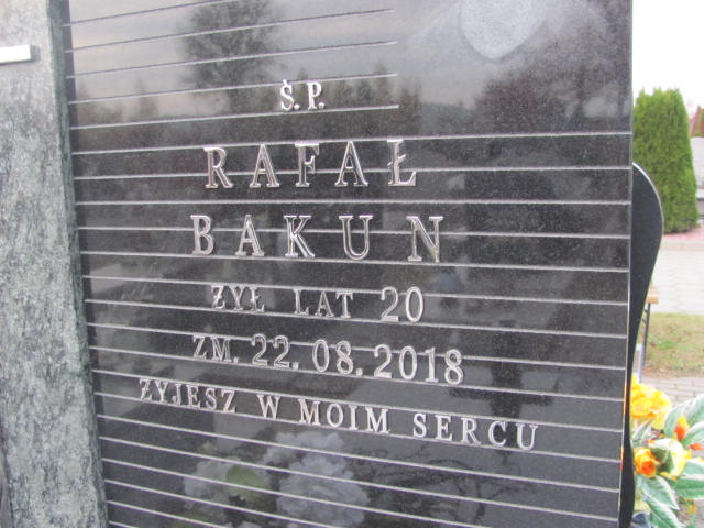 Rafał BAKUN 1998 Ełk - Grobonet - Wyszukiwarka osób pochowanych