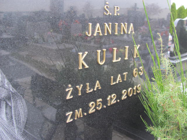 Janina KULIK 1956 Ełk - Grobonet - Wyszukiwarka osób pochowanych