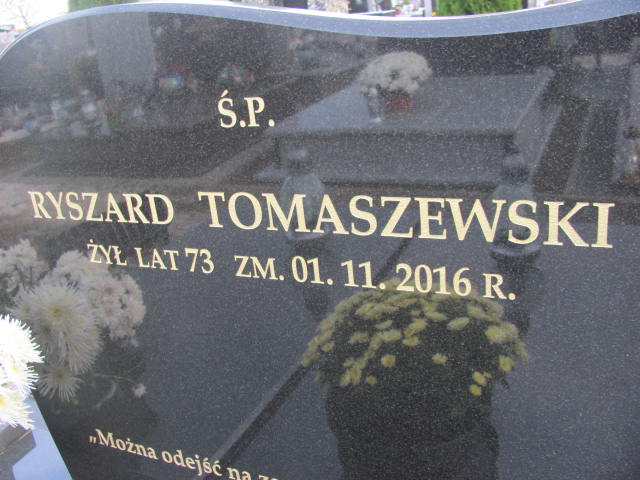 Ryszard TOMASZEWSKI 1943 Ełk - Grobonet - Wyszukiwarka osób pochowanych