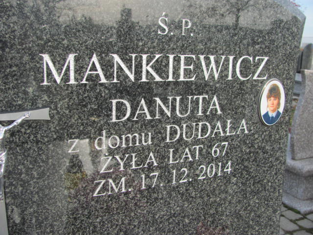 Danuta MANKIEWICZ 1947 Ełk - Grobonet - Wyszukiwarka osób pochowanych