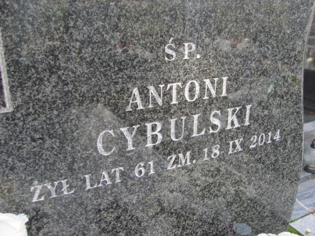 Antoni CYBULSKI 1953 Ełk - Grobonet - Wyszukiwarka osób pochowanych