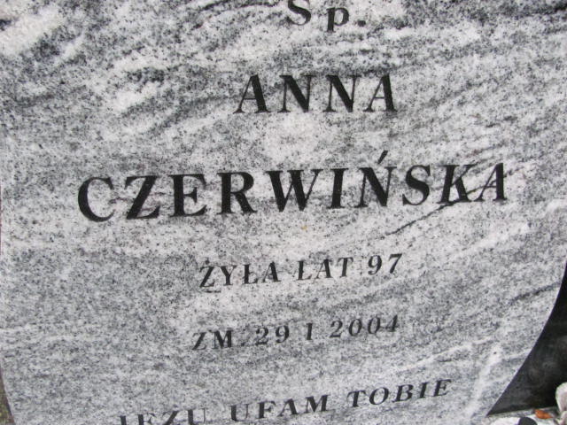 Anna CZERWIŃSKA Ełk - Grobonet - Wyszukiwarka osób pochowanych