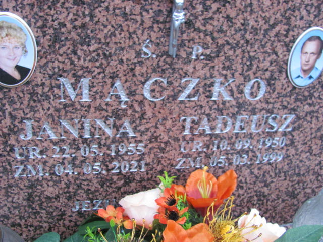 Janina MĄCZKO 1955 Ełk - Grobonet - Wyszukiwarka osób pochowanych