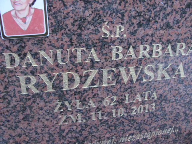 Danuta RYDZEWSKA 1951 Ełk - Grobonet - Wyszukiwarka osób pochowanych