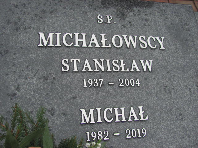 Michał MICHAŁOWSKI 1982 Ełk - Grobonet - Wyszukiwarka osób pochowanych