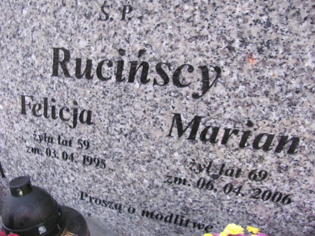 Marian RUCIŃSKI 1936 Ełk - Grobonet - Wyszukiwarka osób pochowanych