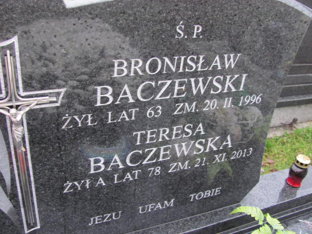 Teresa BACZEWSKA 1935 Ełk - Grobonet - Wyszukiwarka osób pochowanych