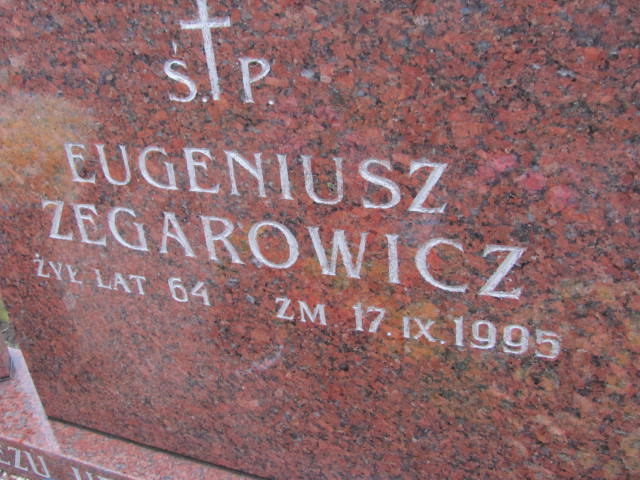 Eugeniusz ZEGAROWICZ 1931 Ełk - Grobonet - Wyszukiwarka osób pochowanych