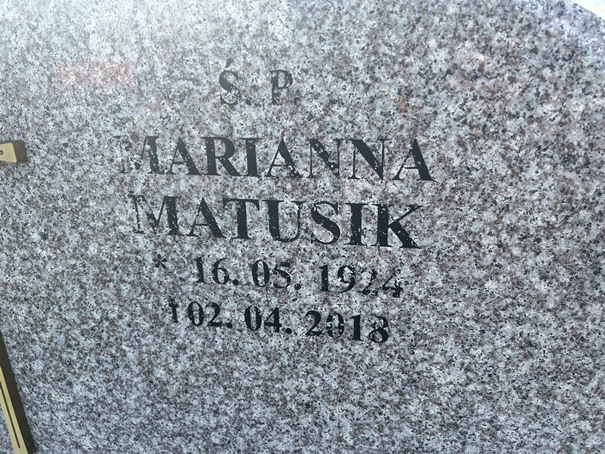 Marianna MATUSIK 1924 Ełk - Grobonet - Wyszukiwarka osób pochowanych