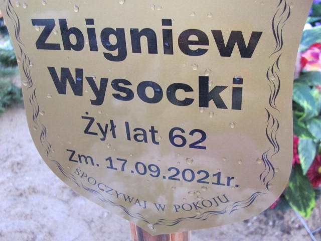 Zbigniew WYSOCKI 1959 Ełk - Grobonet - Wyszukiwarka osób pochowanych