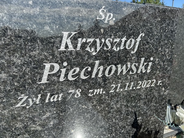 Krzysztof Piechowski  1944 Ełk - Grobonet - Wyszukiwarka osób pochowanych