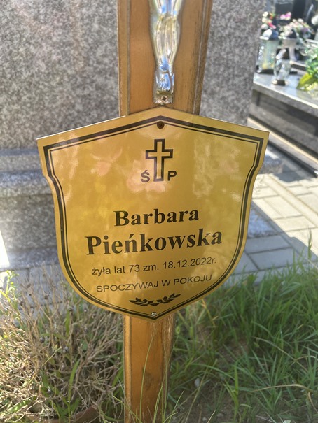 Barbara Pieńkowska 1949 Ełk - Grobonet - Wyszukiwarka osób pochowanych